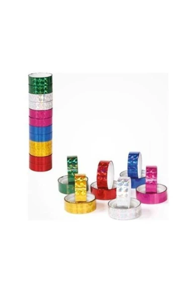 Edding Renkli Metalik Bant 6 Renk 12 Adet Deba ürün görseli 1