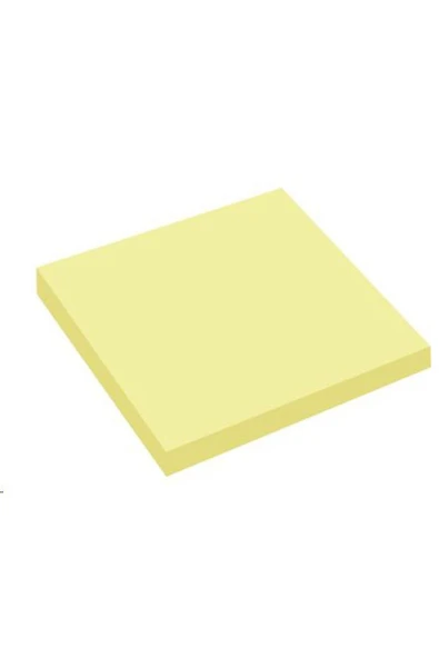 KRAF Yapışkanlı Not Kağıdı 76x76 50 Yp. Şeffaf Sarı 7676tr - 2