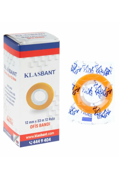 Klas Bant Klasbant Selefon Bant 12mmx33mt S9381 "12 Adet" - 1