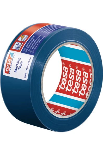 Tesa Yer Işaretleme Bandı 50mm X 33mt Ikaz Bandı Mavi 60760-00098-15 - 1