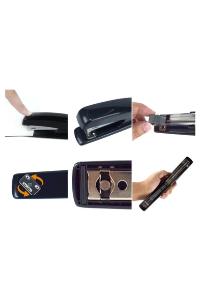 Noki S-600 Popular Zımba Makinesi 24/6 25 Yaprak Kapasiteli Siyah - Resim 2