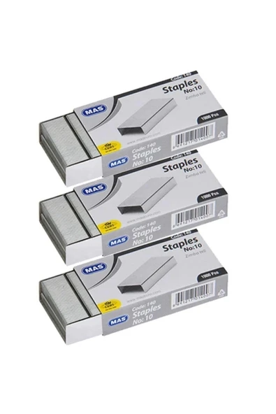 Mas buymxx Zımba Teli No:10 ''3 Paket'' (3000 Adet) desiny 1082424 - 1