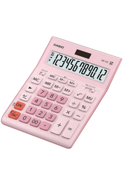 Casio Gr-12c-pk 12 Haneli Masaüstü Hesap Makinesi - 1