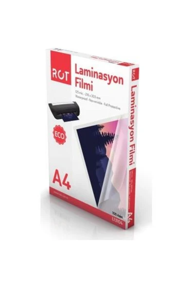 ROT LAMİNASYON FİLM A4 125 MİCRON L13204 - 1