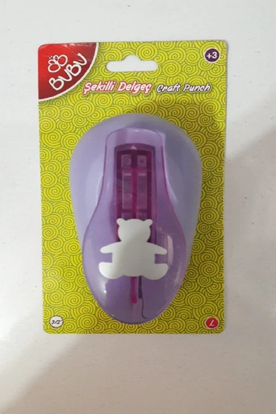 Bubu Bu-bu Şekilli Eva Ve Kağıt Delgeç Ayıcık 3/2'' L ( 4 Cm ) - 2
