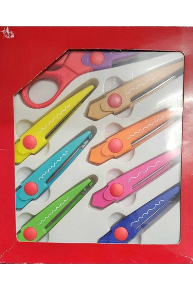 Masis St-401 Şekilli Anaokulu Makası 8'li Set - Resim 3