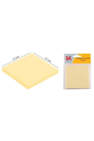 3A Post It, Renkli Yapışkanlı Not Kağıdı - Resim 2