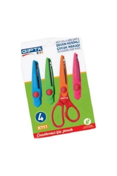 Gıpta Şekilli Kesen Makas 4 Lü Set ürün görseli 1