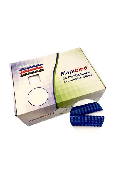 Mapi Bind 51mm Plastik Spiral Lacivert 50 Ad. - 1