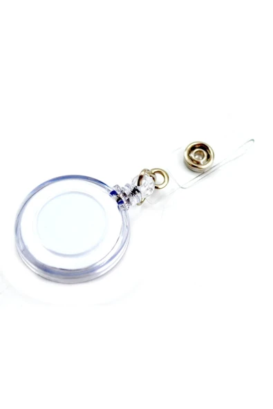 inox Yoyo Yaka Kartlığı Yuvarlak 1 Adet Renk Seçenekli(Mavi-Siyah-Kırmızı-Beyaz) - 1