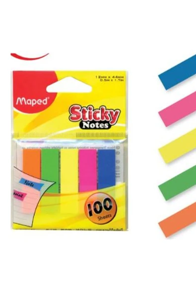 Maped Indeks 5 Li 100 Yp 15x76 Mm 5 Renk 758210 - 1