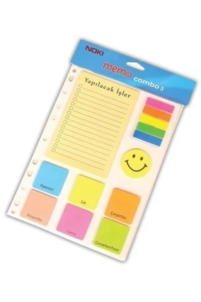 Noki Combo 3 Karışık Şekilli Yapışkanlı Not Kağıdı (12703) Index ürün görseli 1
