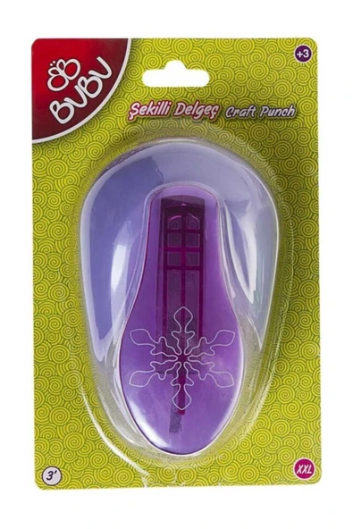 Bubu Büyük Şekilli Delgeç Kar Tanesi Xxl Basım Çapı 7.6 Cm - 1