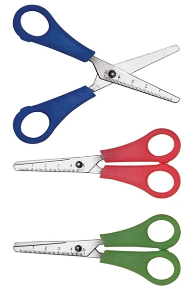 TGB Korumalı Küt Uçlu Öğrenciler Için Okul Makası* 3 Adet - 2