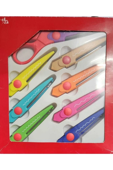 Masis St-401 Şekilli Anaokulu Makası 8'li Set ürün görseli 1