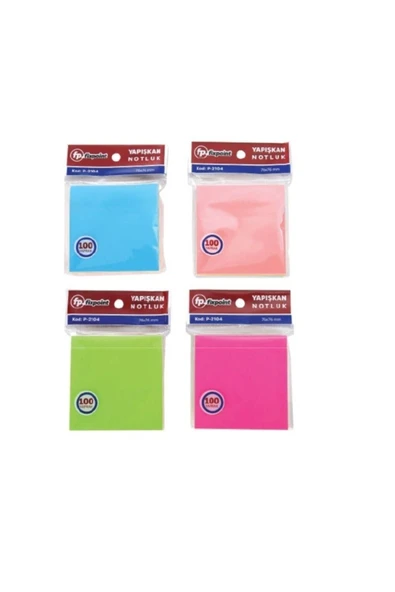 FixPoint P-2104 Karışık Renkli Yapışkan Not Kağıdı - 76x76mm Index ürün görseli 1