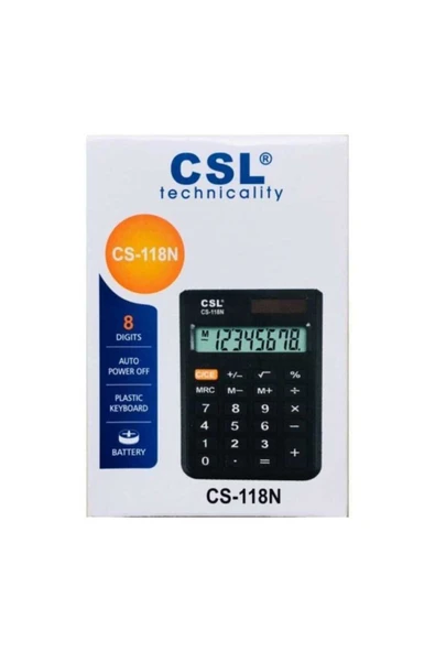 Caslo Csl Cs-118n 8 Haneli Cep Tipi Hesap Makinesi - 1