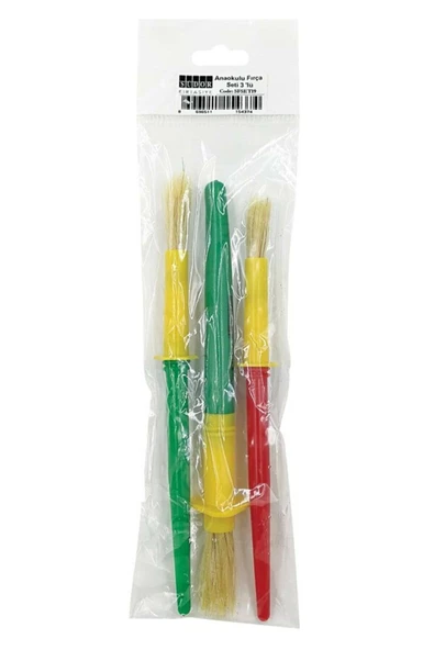 Südor Ilk Fırçam 3'lü Resim Fırçası Okul Öncesi Fırça