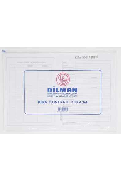 Dilman Kira Kontratı 100'lü - 1
