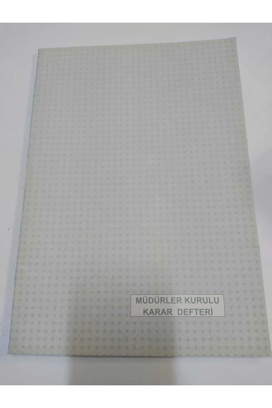 Dilman MÜDÜRLER KURULU KARAR DEFTERİ KARTON KAPAK A4 - 1