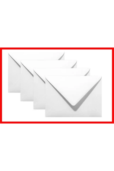 Umur Düğün Atkı Zarfı, Mektup Zarfı,para Zarfı,beyaz 1.hamur Davetiye Zarfı 114x162mm (3 PAKET) 300 Adet - Resim 4