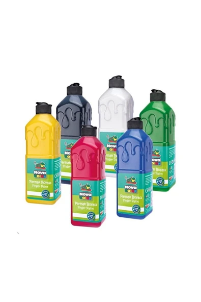 Nova Color Parmak Boyası 6 Renk X 250 gr ürün görseli 1