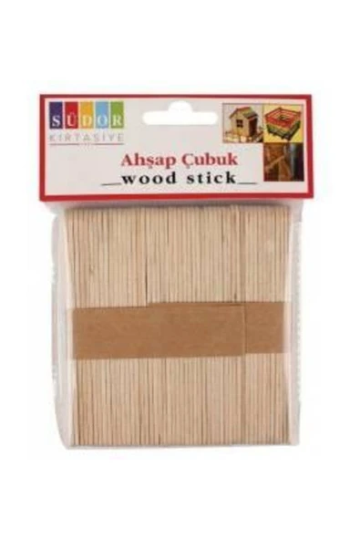 Südor Linea Ahşap Dondurma Çubuğu 50 Adet ürün görseli 1