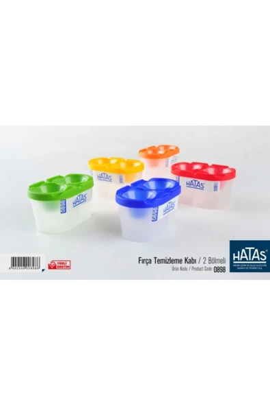 HATAS FIRÇA TEMİZLEME KABI 2 BÖLMELİ ürün görseli 1