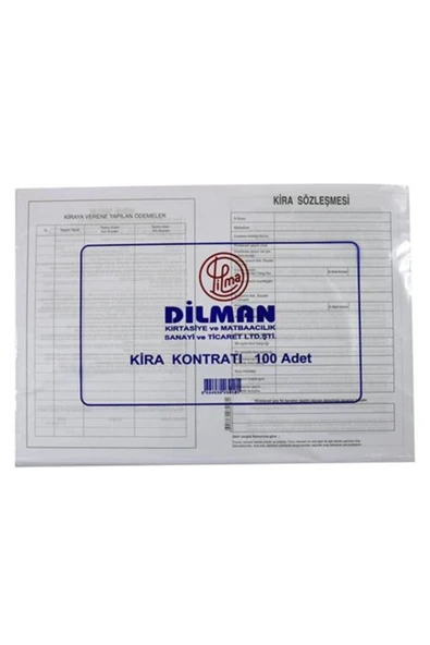 Dilman Kira Kontratı 100 lü ürün görseli 1