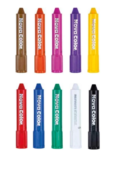 Nova Color Yüz Boyası Tüm Renkler (10 Kalem) - Resim 2