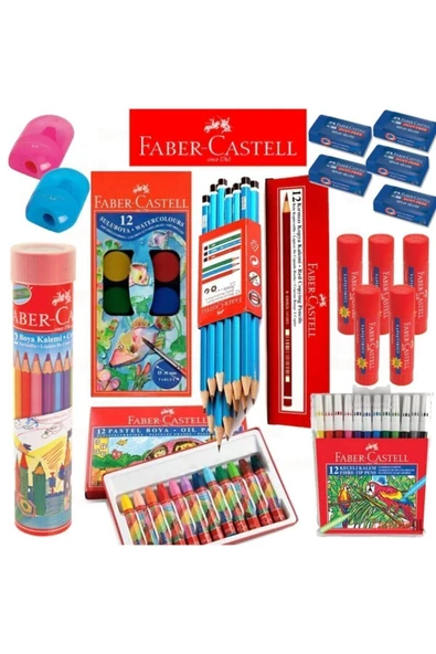 Faber Castell Ilk Okul,orta Okul Kaliteli Boya Seti