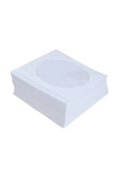 ASİL DOĞAN Cd Zarfı Beyaz - Pencereli - 500 Adet 12,5x12,5 90 Gr - 1