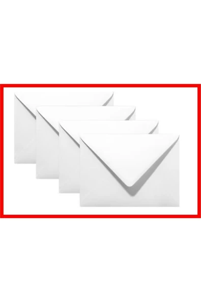 Umur Düğün Atkı Zarfı,mektup Zarfı, Para Zarfı, Beyaz 1. Hamur Davetiye Zarfı 114x162mm(1 PAKET) 100 Adet - Resim 4