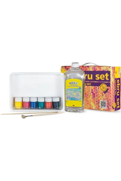 Artdeco Mini Boy 6 Renk Ebru Seti - Resim 2