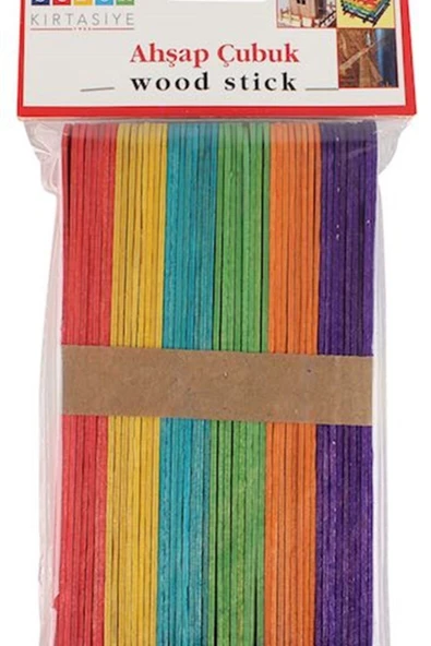 Südor Çubuk Renkli Büyük Ahşap 50li Bs71 Çx ürün görseli 1