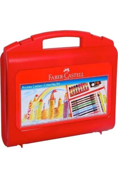 Faber Castell Boyama Çantası 38 Parça Boya Seti - Resim 3