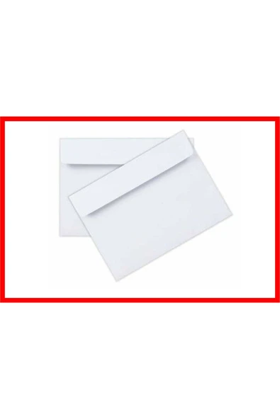 Umur Düğün Atkı Zarfı, Mektup Zarfı,para Zarfı,beyaz 1.hamur Davetiye Zarfı 114x162mm (3 PAKET) 300 Adet - Resim 5