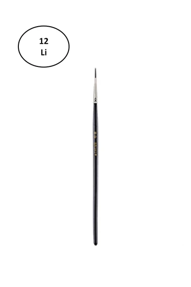 Mikro MF-1045 Suluboya Fırçası No:5 12'li - Resim 2