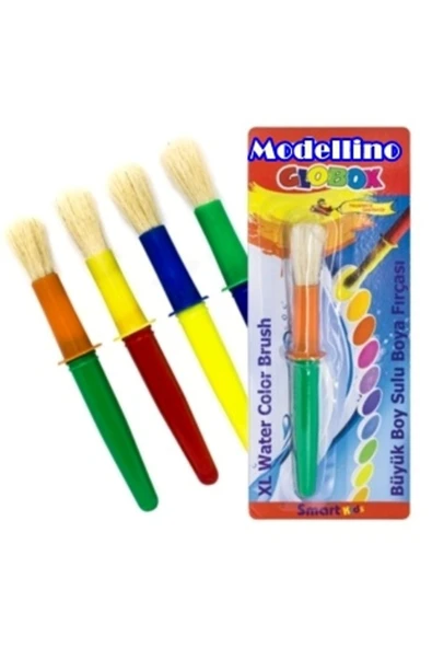 Modellino Anaokulu Suluboya Resim Alıştırma Fırçası Globox Okul Öncesi Ilk Fırçam