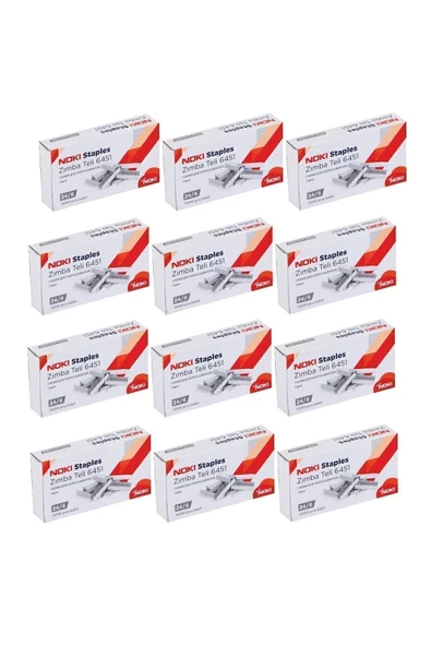 Noki Büyük Zımba Teli No:24/6 1000'li X 12 Paket - 1