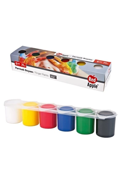 Red Apple Parmak Boyası 25 Ml Sıralı Set 6 Renk ürün görseli 1