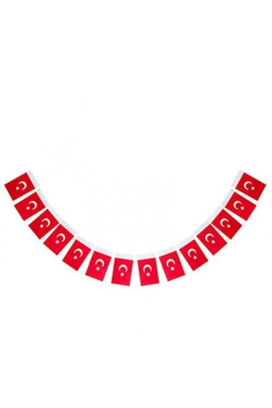 Vatan Bayrak Ipli Minik Kağıt Türk Bayrağı 50'li Paket 9,5 X 6 cm - 1