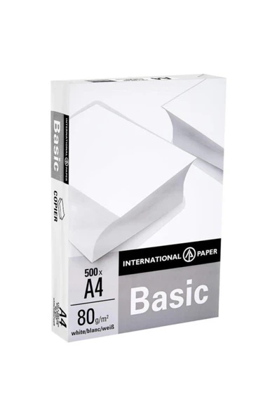 BASIC A4 Fotokopi Kağıdı 80gr 1 Paket ( 500 Sayfa ) - 1