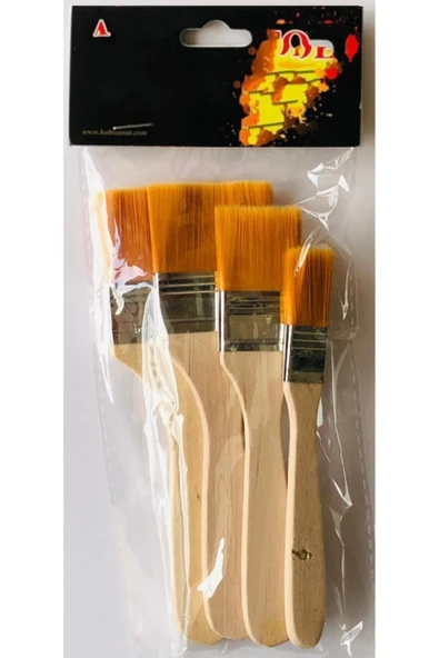 Linea Sentetik Akrilik Ve Yağlı Boya Zemin Fırça Seti 4'lü - Resim 7