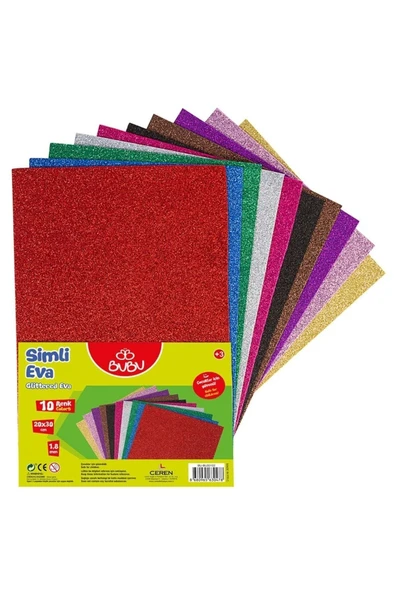 Bubu BU- BU SİMLİ EVA 20*30 CM 10 RENK ürün görseli