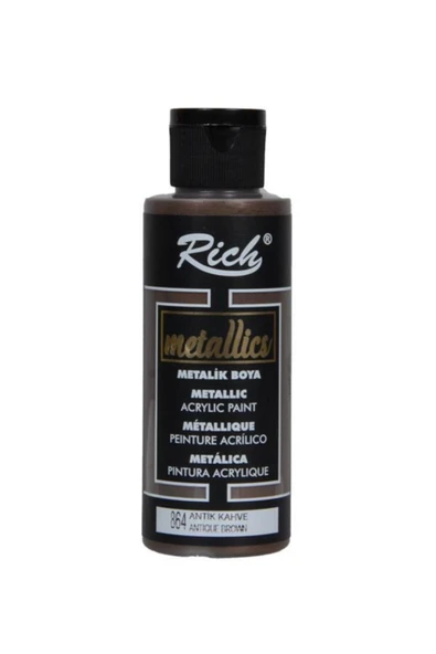 Rich Metalik Akrilik Boya 120 Ml Antik Kahve ürün görseli 1