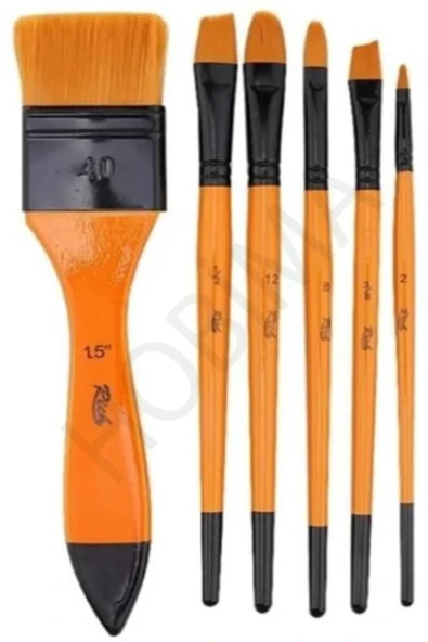 Rich 6'lı Karma Fırça Seti - Set 8 RİCH-SET-8 - 2