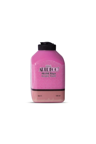 Artdeco Akrilik Boya 500ml Şeker Pembe 3678 ürün görseli 1