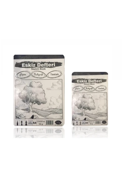 Elif İş Eğitim Eskiz Defteri A4 Ve A5 Seti 160 Gr 30 Yp - 1