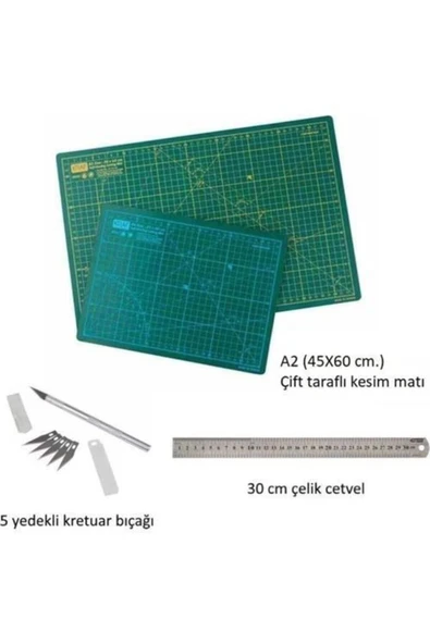KRAF Profesyonel Hobi Kesim Matı Seti A2 (cutting Mat Seti) - 1